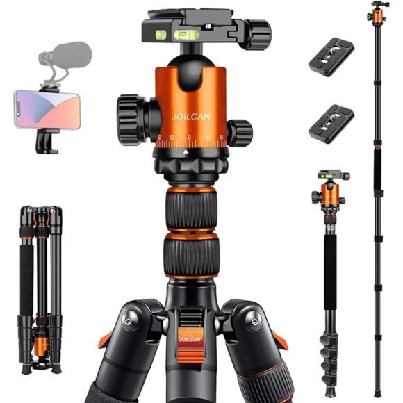 Tripod for Camera, 81" Camera Tripod Stand, 83 inches DSLR Tripods & Monopod - Picture 1 of 6